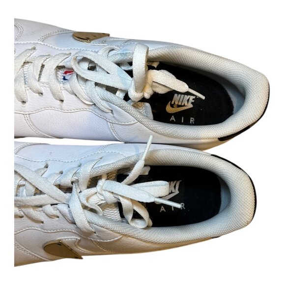 Nike Air Force 1 '07 LV8 NBA Men's Shoes White Pure Platinum CT2298 100 Size 14 - Picture 8 of 10
